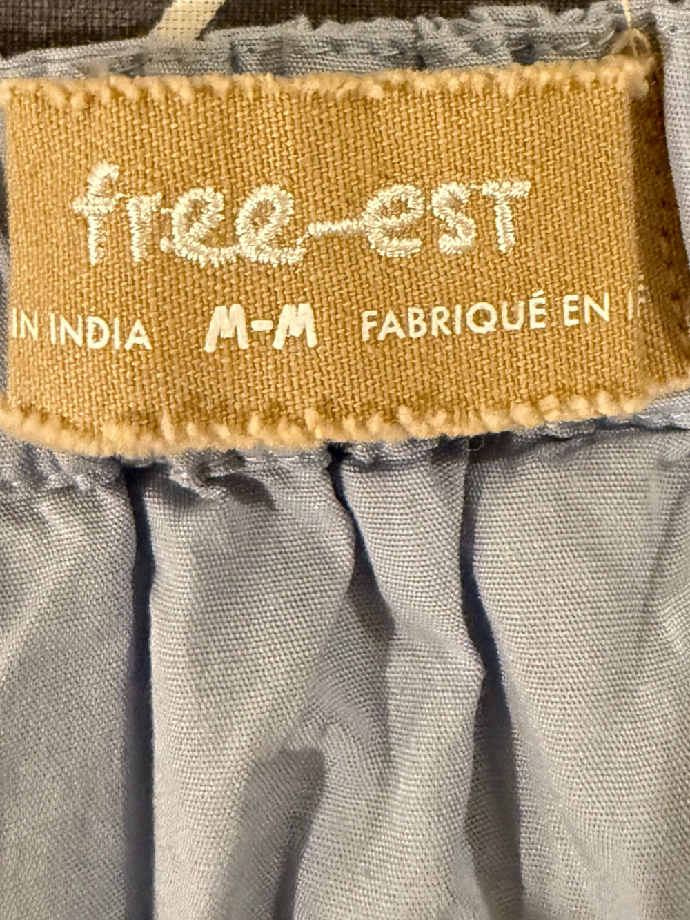Free People: Free-est Light Blue Pull-on Mini Skirt - Size Medium - Picture 2 of 5